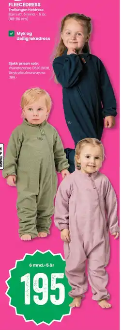 Trollungen Fleece Dress