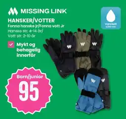 Sport Outlet Missing Link Hansker/Votter tilbud
