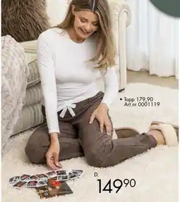 Sparkjøp Meri pyjamasbukse i fleece tilbud