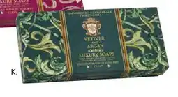 Sparkjøp 3 pk Fior Gavesett vetiver and argan 3x125 gr såpe tilbud