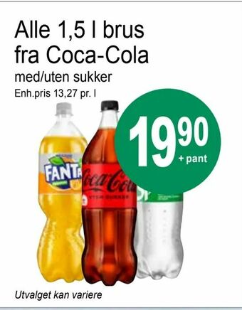 Joker Alle 1,5 l brus fra Coca-Cola tilbud