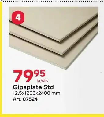 Byggmax Gipsplate Std tilbud
