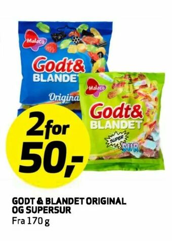 Bunnpris Godt & Blandet Original og Supersur tilbud