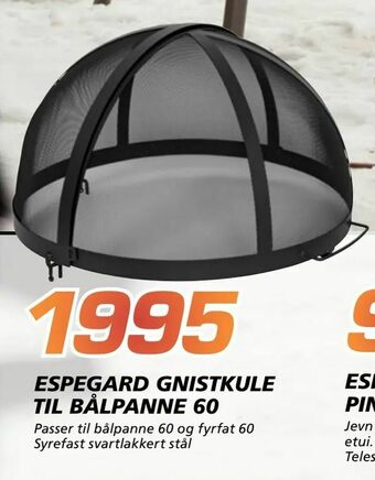 Coop Byggmix Espegard gnistkule til bålpanne 60 tilbud