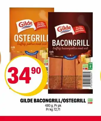 Coop Extra Gilde bacongrill/ostegrill tilbud