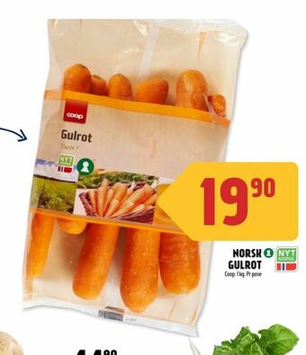 Coop Prix Norsk gulrot tilbud