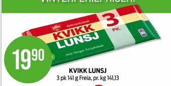 Kiwi Kvikk lunsj tilbud