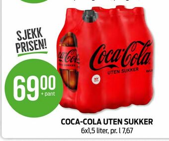 Kiwi Coca-cola uten sukker tilbud