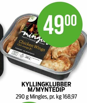Kiwi Kyllingklubber m/myntedip tilbud