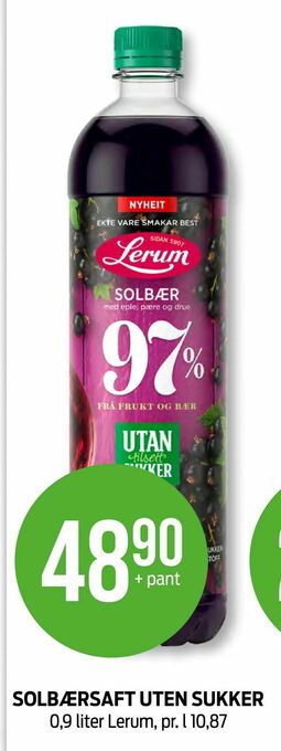 Kiwi Solbærsaft uten sukker tilbud