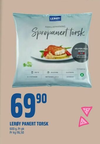 Coop Obs Lerøy panert torsk tilbud