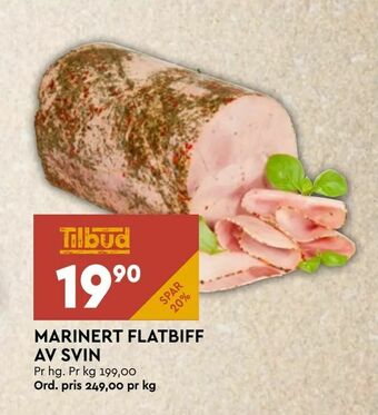 Coop Mega Marinert flatbiff av svin tilbud