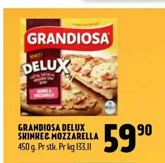 Coop Prix Grandiosa delux skinke& mozzarella tilbud
