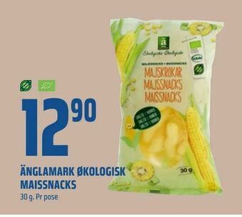 Coop Obs Änglamark økologisk maissnacks tilbud