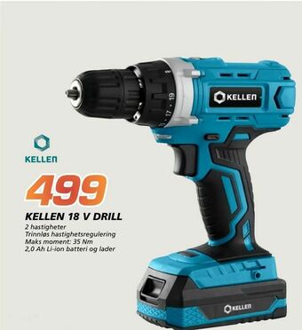 Coop Byggmix Kellen 18 v drill tilbud