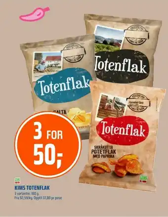 Coop Obs Kims totenflak tilbud