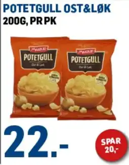 Price Lagerbutikk Maadud potetgull ost&løk tilbud