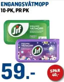 Price Lagerbutikk Jif engangsvåtmopp tilbud