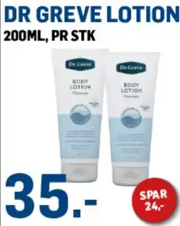 Price Lagerbutikk Dr Greve lotion tilbud