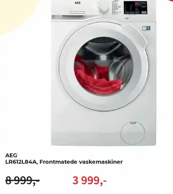 Aeg frontmatede vaskemaskiner lr612l84a
