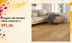 Montér Tregulv eik herdet Vista natural L+ tilbud