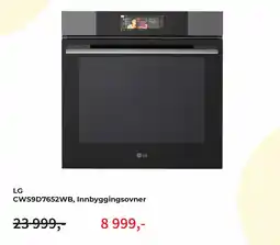 Skousen LG Innbyggingsovner CWS9D7652WB tilbud