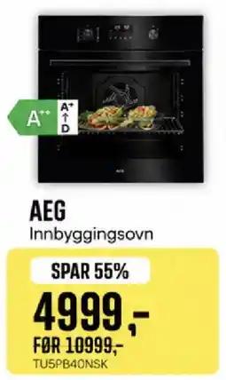 Skousen Aeg innbyggingsovn tilbud