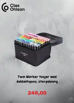 Clas Ohlson Clas Ohlson Twin Marker tusjer tilbud