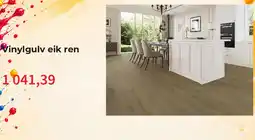 Montér Vinylgulv eik ren tilbud