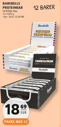 Scandinavian Park BAREBELLS PROTEINBAR, EUR 18.69 tilbud