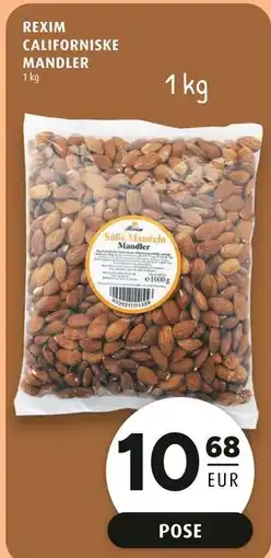 Scandinavian Park REXIM CALIFORNISKE MANDLER, EUR 10.68 tilbud