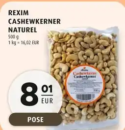 Scandinavian Park REXIM CASHEWKERNER NATUREL, EUR 8.01 tilbud