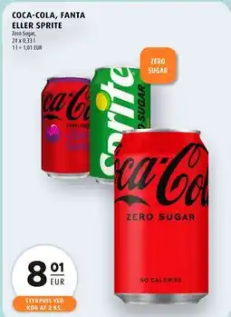 Scandinavian Park COCA-COLA, FANTA ELLER SPRITE, EUR 8.01 tilbud