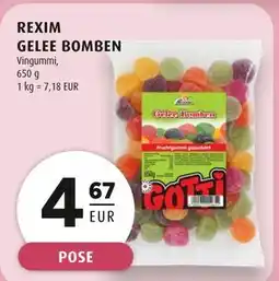 Scandinavian Park REXIM GELEE BOMBEN, EUR 4.67 tilbud