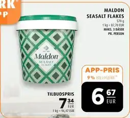 Scandinavian Park MALDON SEASALT FLAKES, EUR 7.34, App-pris tilbud