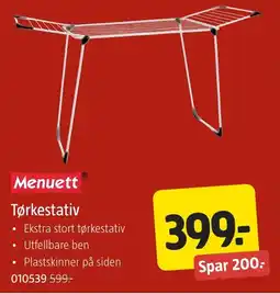 Jula Menuett tørkestativ tilbud