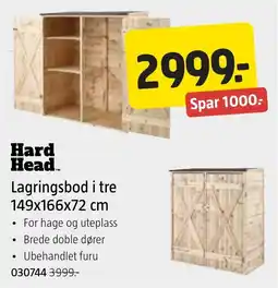 Jula Hard Head Lagringsbod i tre tilbud