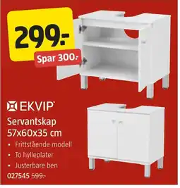 Jula Ekvip servantskap tilbud