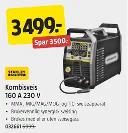 Jula Stanley Kombisveis 160 A 230 V tilbud