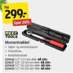 Jula Meec tools momentnøkkel tilbud