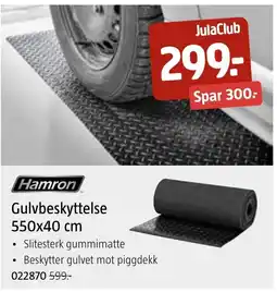 Jula Hamron gulvbeskyttelse tilbud