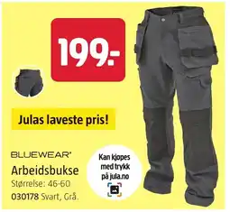 Jula Bluewear Arbeidsbukse tilbud