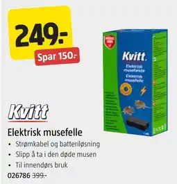 Jula Kvitt Elektrisk musefelle tilbud