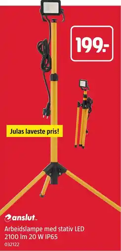 Jula anslut Arbeidslampe med stativ LED tilbud