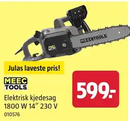 Jula Meec tools elektrisk kjedesag 1800 W 14" 230 V tilbud