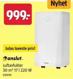 Jula anslut Luftavfukter tilbud