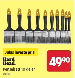 Jula Hard Head Penselsett 10 deler tilbud