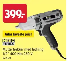 Jula Meec tools Muttertrekker med ledning 1/2" 400 Nm 230 V tilbud