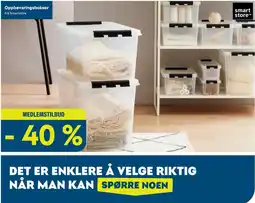 Maxbo Smartstore oppbevaringsbokser tilbud