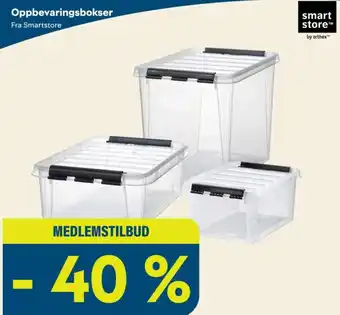 Smartstore oppbevaringsbokser